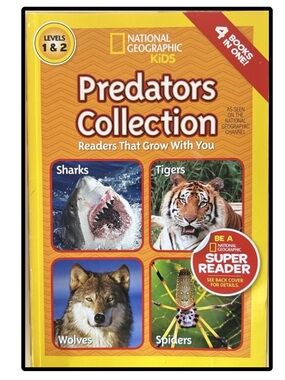 BUNDLE & SAVE🎉 Kids National Geographic Predators Collection 4 Books in 1